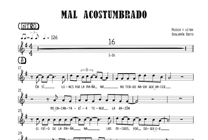 transcribe your song into accurate, professional sheet music